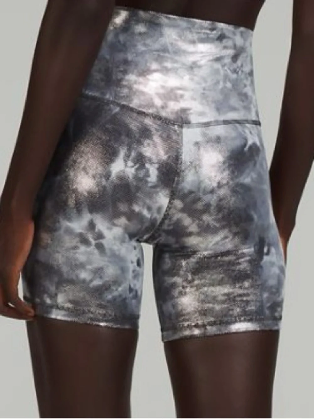 Lululemon align high rise shorts foil shine tie dye 12 special edition